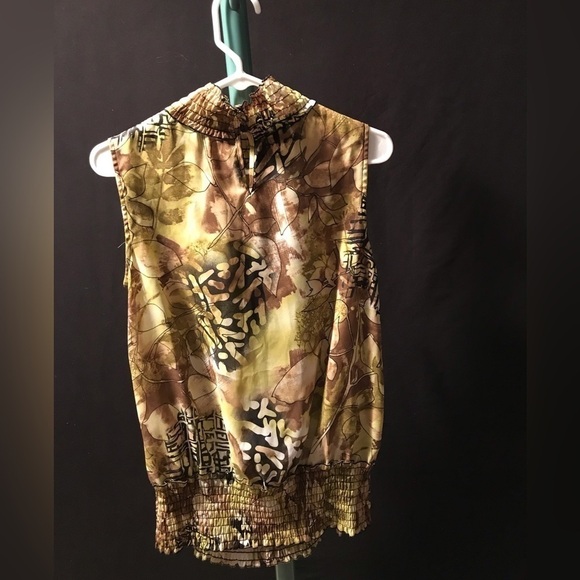 VINTAGE 1980s🪩 GORGEOUS SLEEVELESS SILKY TOP BY SERE NADE SIZE SMALL - Picture 2 of 5